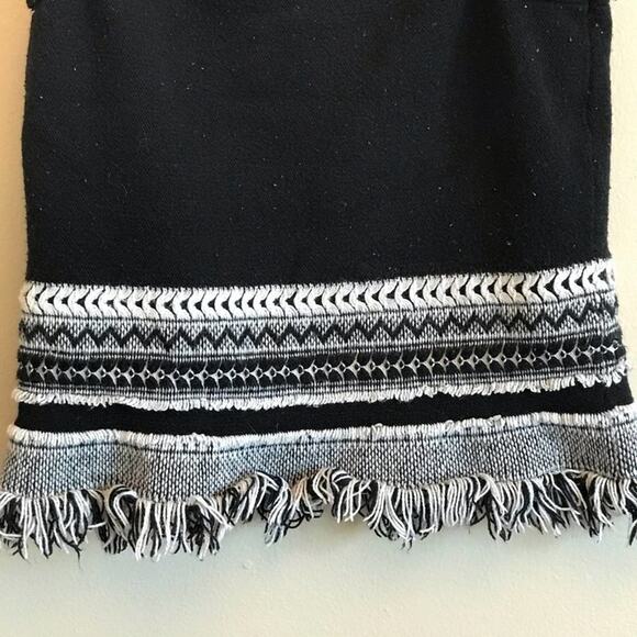 Madewell XS fringe tank top Aztec boho black - Picture 7 of 8